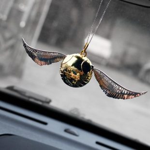 饰挂饰 金色潮流贼吊坠创意飞男女品车载礼物网红后视镜挂件车内装