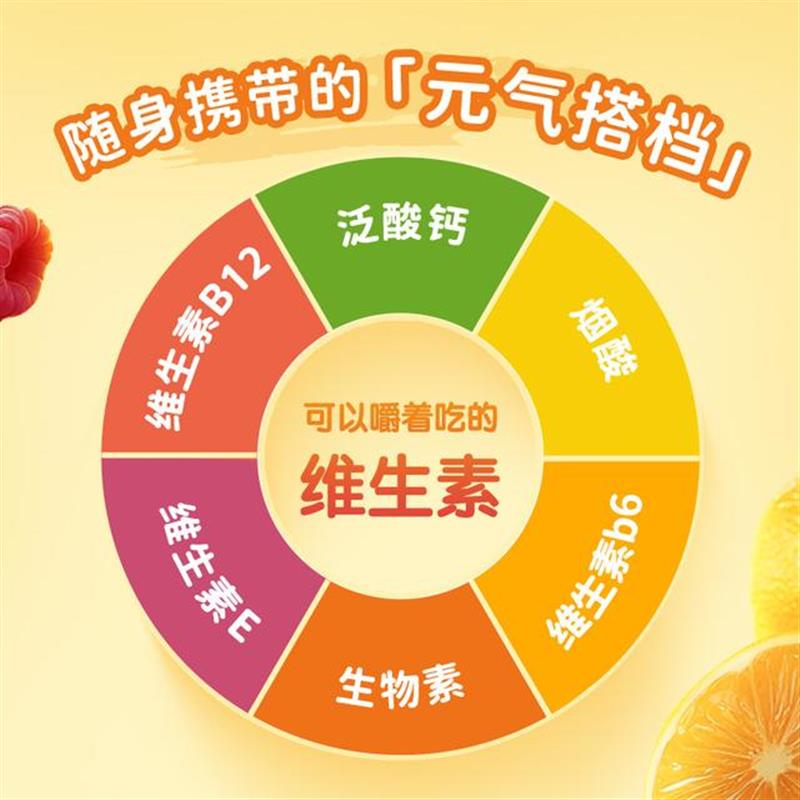 D正宗德国进口nimm22宝维他命果汁QQ橡皮糖零食210g1包/2包