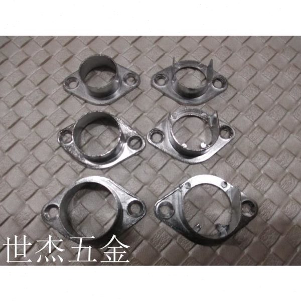 雅奇横挂杆新款五金件固定底座衣柜挂衣器衣托19225开口法兰管座