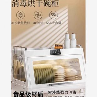 沥水烘干蟑螂家用小型防虫厨房消毒碗柜碗碟收纳架 防全封闭台式