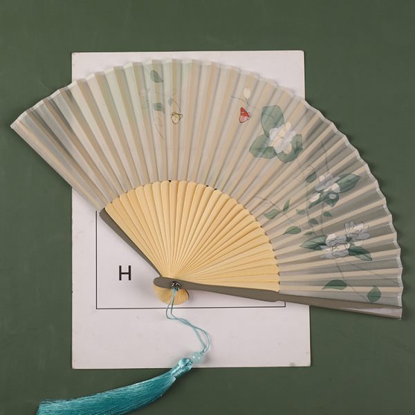 扇子女古风折扇夏季便携仙气中国风汉服旗袍小礼品清新折叠舞蹈扇