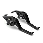 CNC铝合金两指竞技牛角机车手把 离合拉杆 适用无极CU525改装