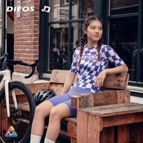DIFOS女防晒凉感骑行服短袖上衣