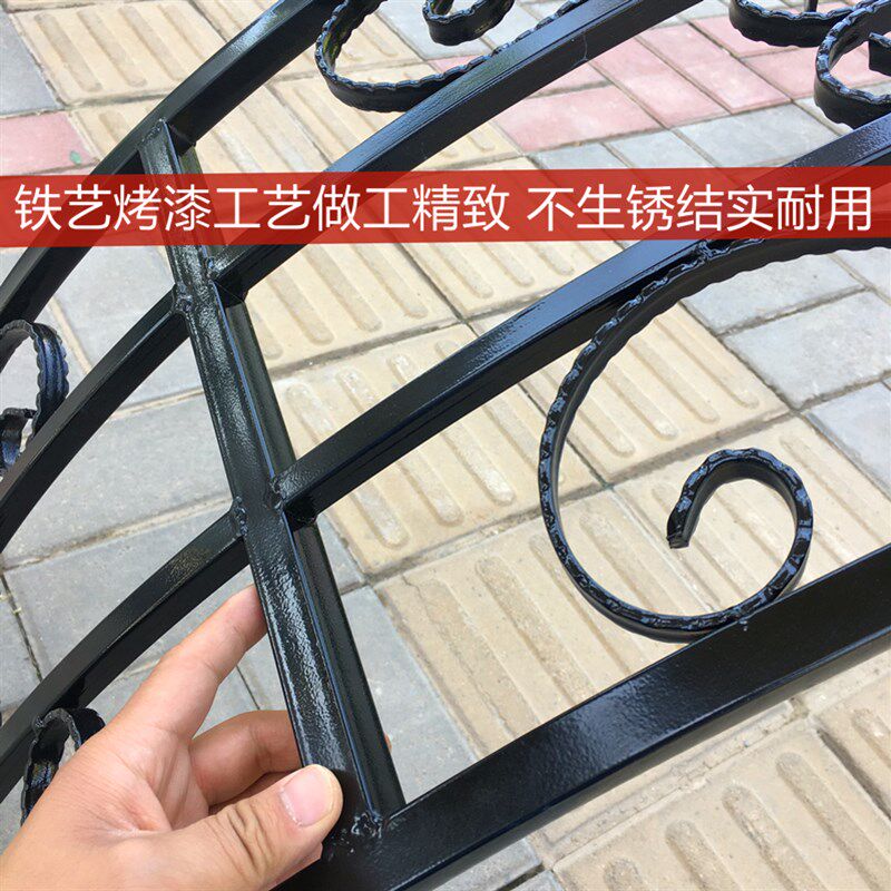 铁艺拱门花架门垛顶部别墅拱门架子铁艺庭院门柱拱形花架定做门头