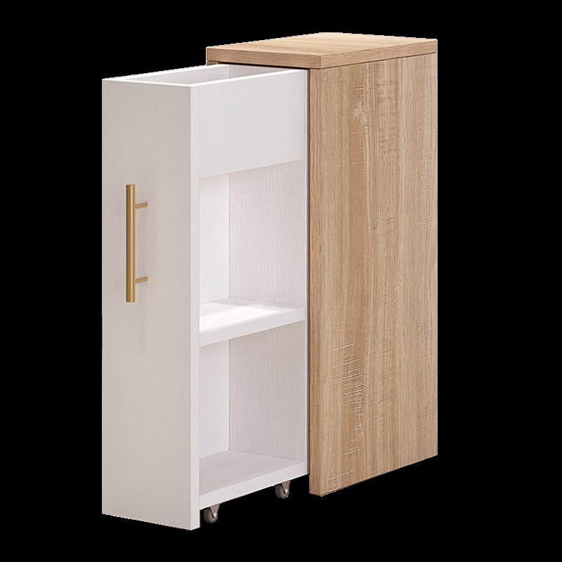 超窄仅15cm夹缝柜墙边收纳柜小窄柜床头柜饭厅客厅边几移动矮书柜