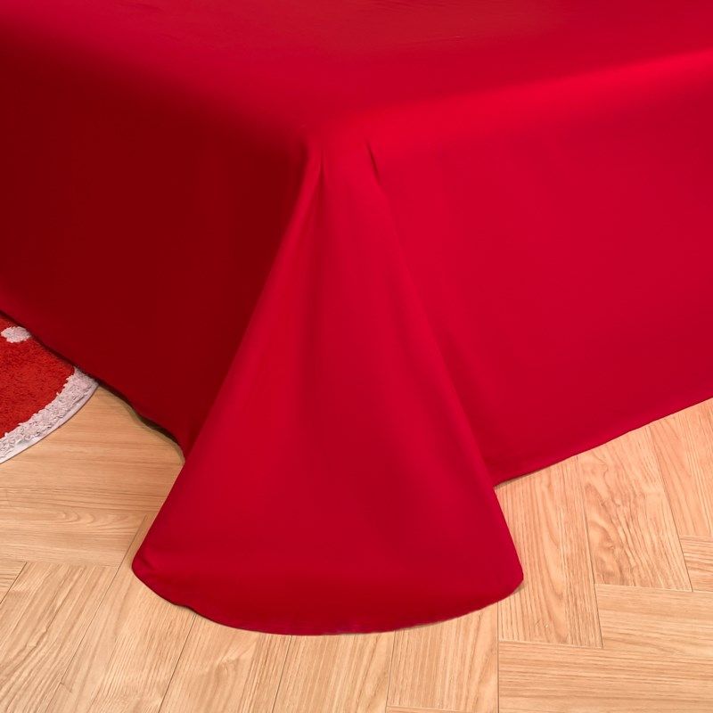 高档中式龙凤呈祥刺绣结婚四件套红色喜庆纯棉被套新婚庆床上用品