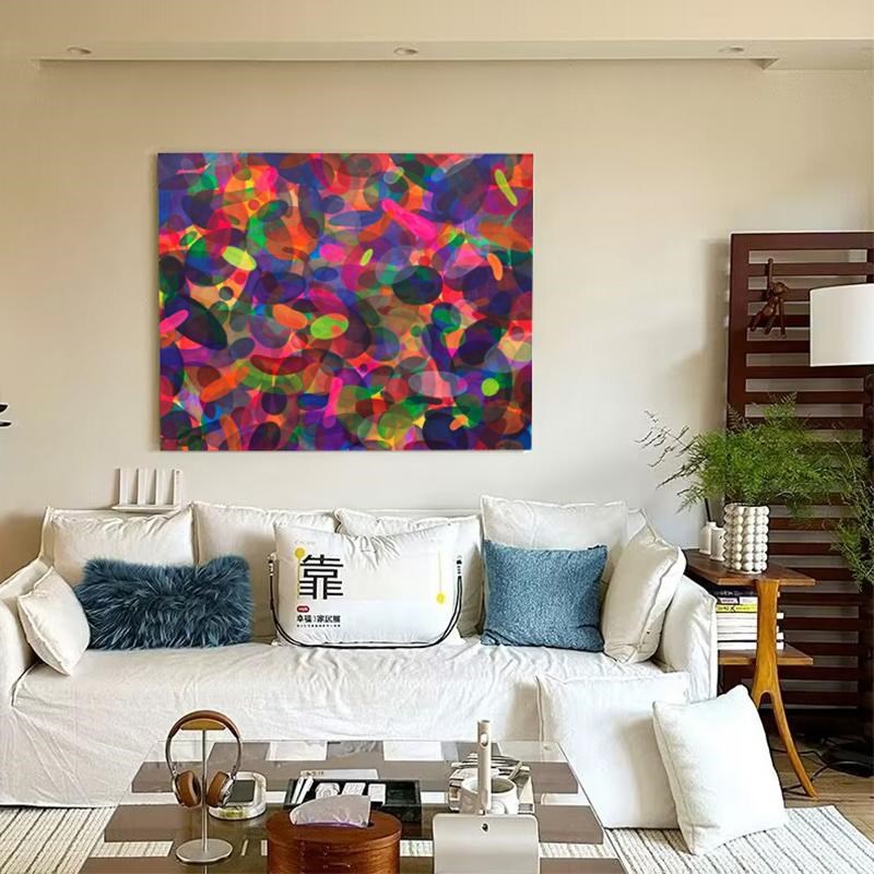 黄宇兴生命气泡波普艺术潮流装饰画彩色抽象客厅餐厅背景墙挂画