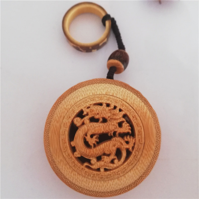 天然竹雕刻蛉子罐把玩虫具鸣虫蛐蛐笼子文玩手捻根雕香囊收藏摆件