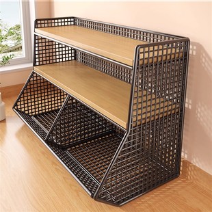 杯架桌面储物架分层纸杯架子厨y房多功能咖啡茶包收纳架水杯置物