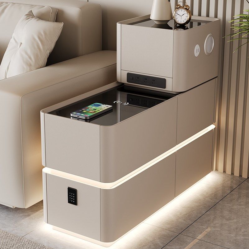 沙发侧边柜智能高级感客厅2025年新款隔断实木边几带灯小茶几角几,住宅家具,角几/边几,淘宝优惠券,粉丝福利购,淘宝优惠卷