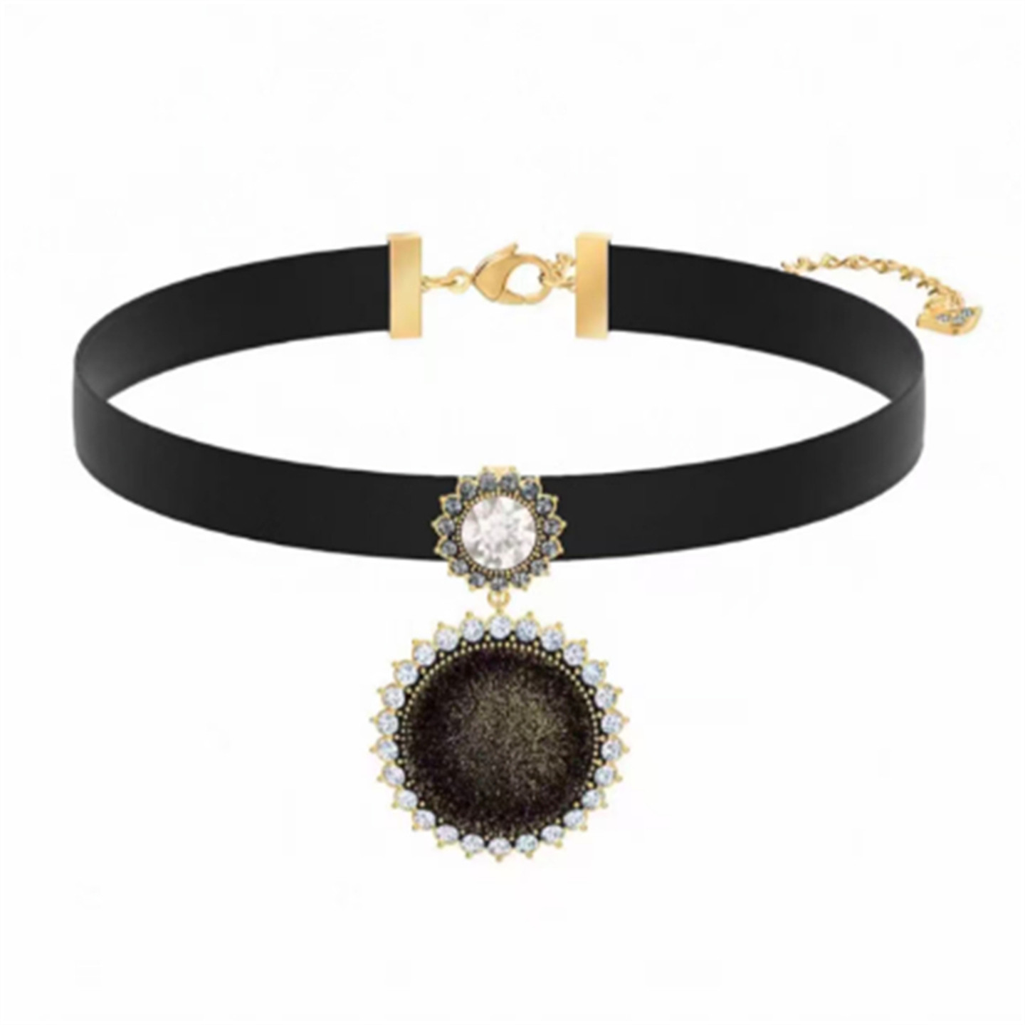 蓝宝石项链女手镯复古耳环宫廷颈链锁骨链巴洛克风水滴珍珠手链女