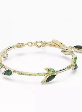 绿色竹子项链女手链耳环礼物