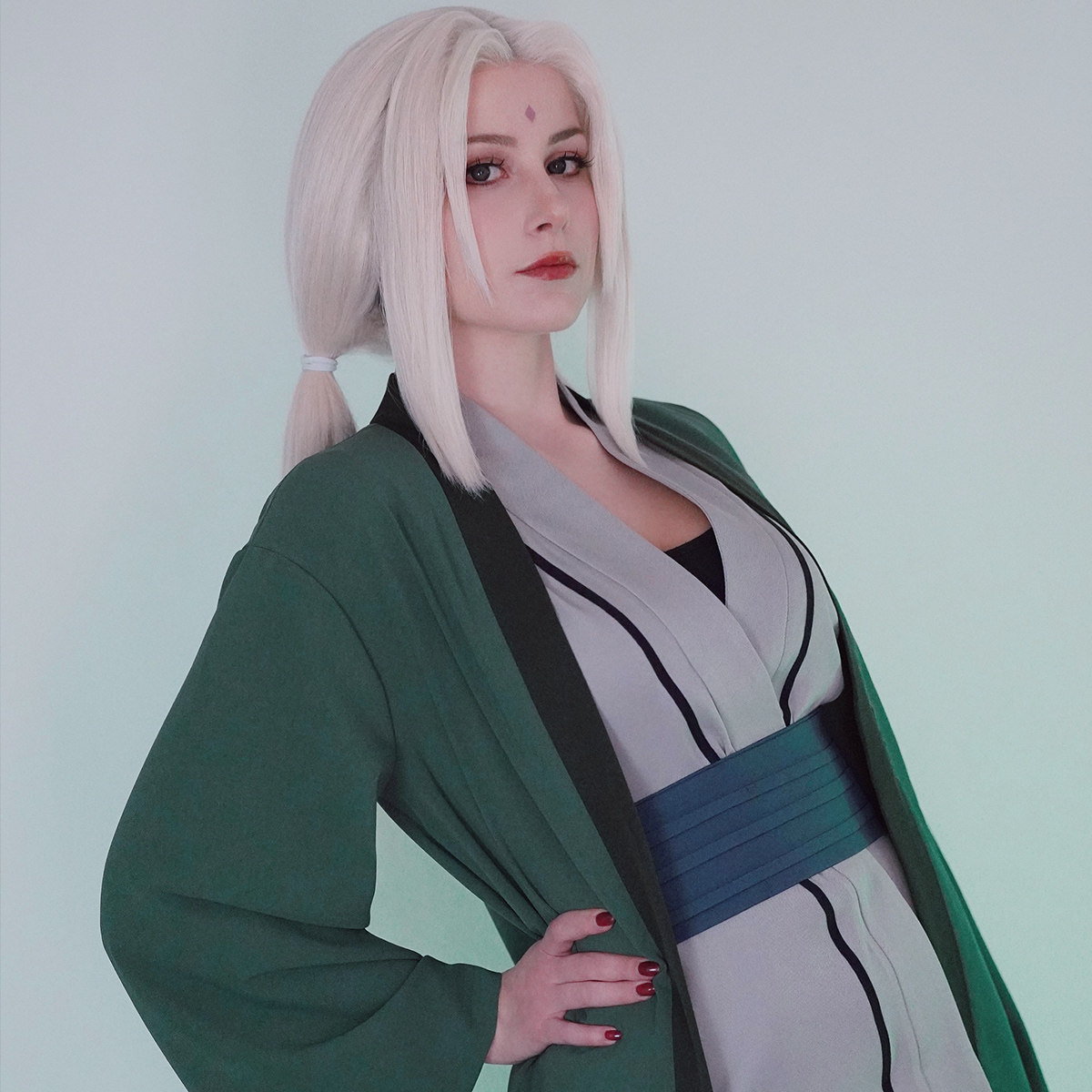 灵巡三生火影忍者纲手cos服 五代目cosplay服