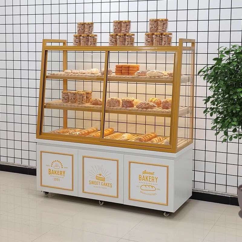 面包柜烘焙店展示柜糕点边岛柜子展架中岛甜品店商用
