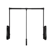 下拉式 挂衣杆伸缩衣通衣帽间内缓冲下拉升降挂衣架