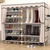 塑料宿舍 架现代经济型实木多层防尘组装 鞋 柜鞋