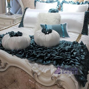 样板房 奢华多件公房床上用品婚庆床品软装 欧式 法式