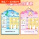 儿童成长自律表奖励孩子 积分卡记录学习计划表纸暑期墙榜暑假习