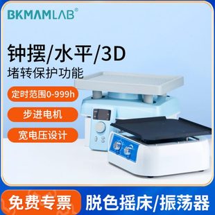 比克曼生物脱色摇床振荡器实验室水平混匀小型数显定时翘板调速
