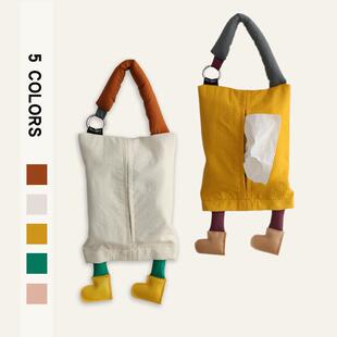 车载抽纸盒壁挂式汽车抽纸盒高级感创意可爱车内高端网红纸巾盒