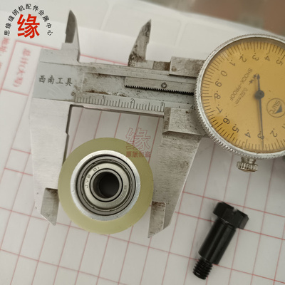 埋夹拖布轮下拖轮平面牛筋胶轮带轴承和安装罗丁牛腿轮子