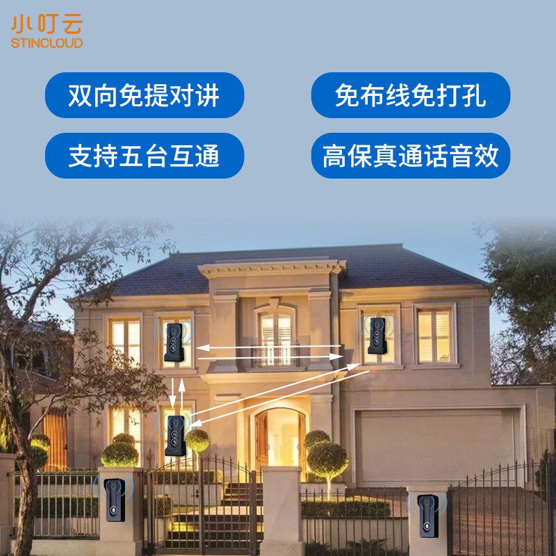 小叮云 对讲门铃老呼叫器办公室向语音对讲