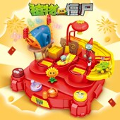 大战僵尸新款 新春欢乐大冒险闯关声光儿童滑行礼盒