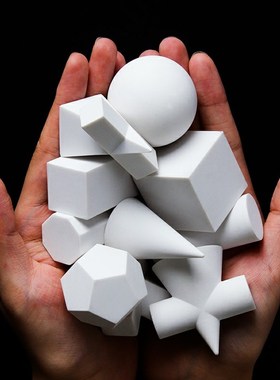 树脂小石像雕塑个装迷你素描石几何体美术雕像