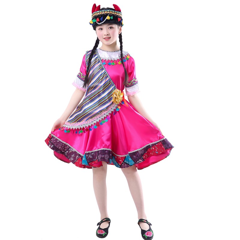 56个少数民族服装男女演出服珞巴族鄂伦春族高山独龙族舞蹈表演服