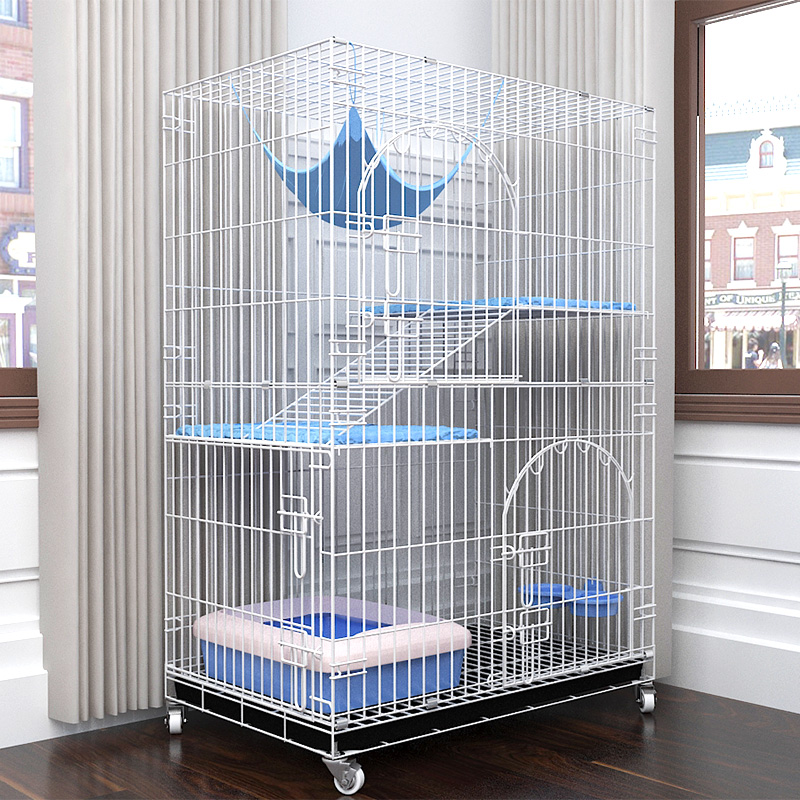 猫笼家用三层猫别墅宠物笼猫双层可折叠室内猫窝猫屋猫房子大空间