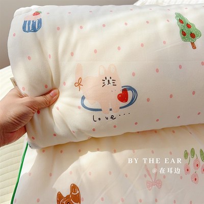小绘本A类针织棉牛奶棉儿童婴儿夏凉被空调被单人夏季可机洗被子