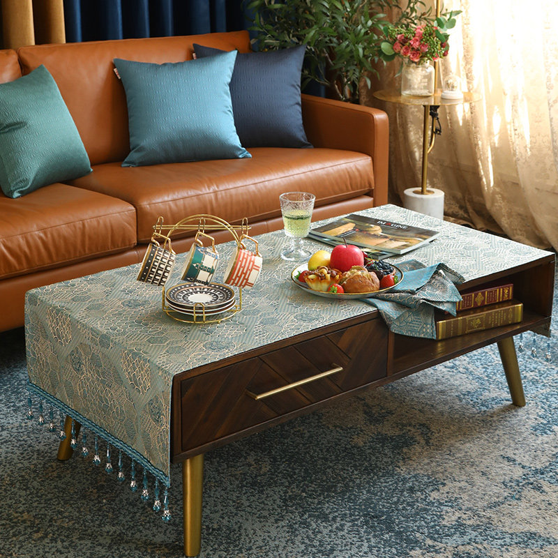 茶几布盖巾电视柜边柜五斗柜鞋柜盖布桌布桌旗台布艺高精密轻奢,居家布艺,茶几垫,淘宝优惠券,粉丝福利购,淘宝优惠卷