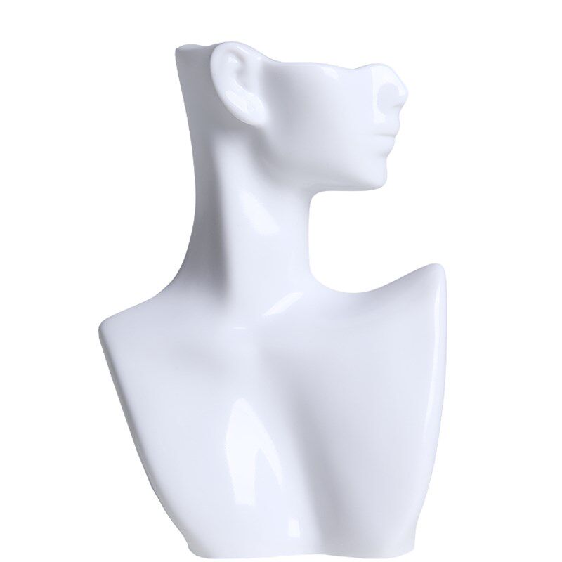 耳环模特展示人头模道具珠宝店饰品橱窗陈列半身人像耳钉耳坠拍照