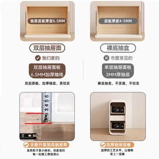 小型实木床头柜极窄夹缝家用迷你超窄床边柜收纳储物柜子简易轻奢