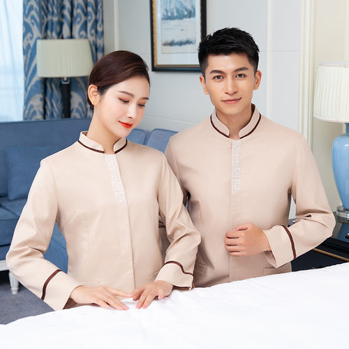 酒店饭店保洁工作服长袖宾馆客房小区物业楼层清洁工PA制服保洁服