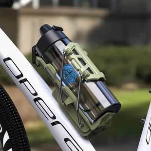 摩托车水壶架电动车自行车水杯支架保险杠护杠自适应旋转骑行配件