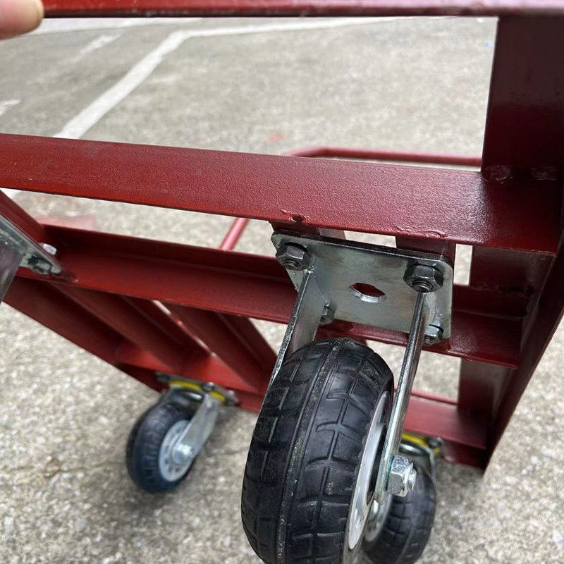 平板车手推车加厚角铁车平板小推车搬运拉货折叠手推车手拉加厚