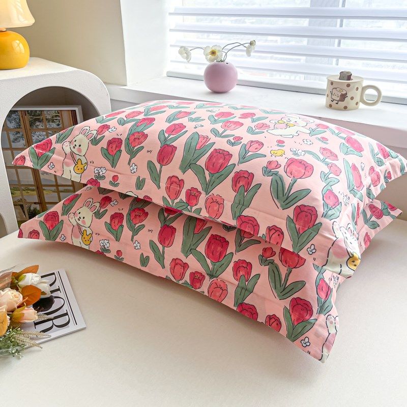 纯棉枕套一对装30x50儿童全棉单人枕头套40x60记忆枕芯套48x74cm,床上用品,枕套,淘宝优惠券,粉丝福利购,淘宝优惠卷