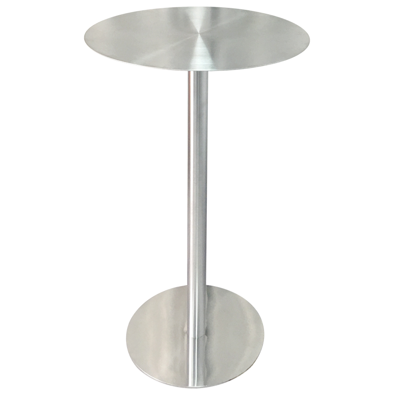 不锈钢高脚桌圆桌小吧台吧桌酒吧高台网红阳台商用奶茶店桌椅组合