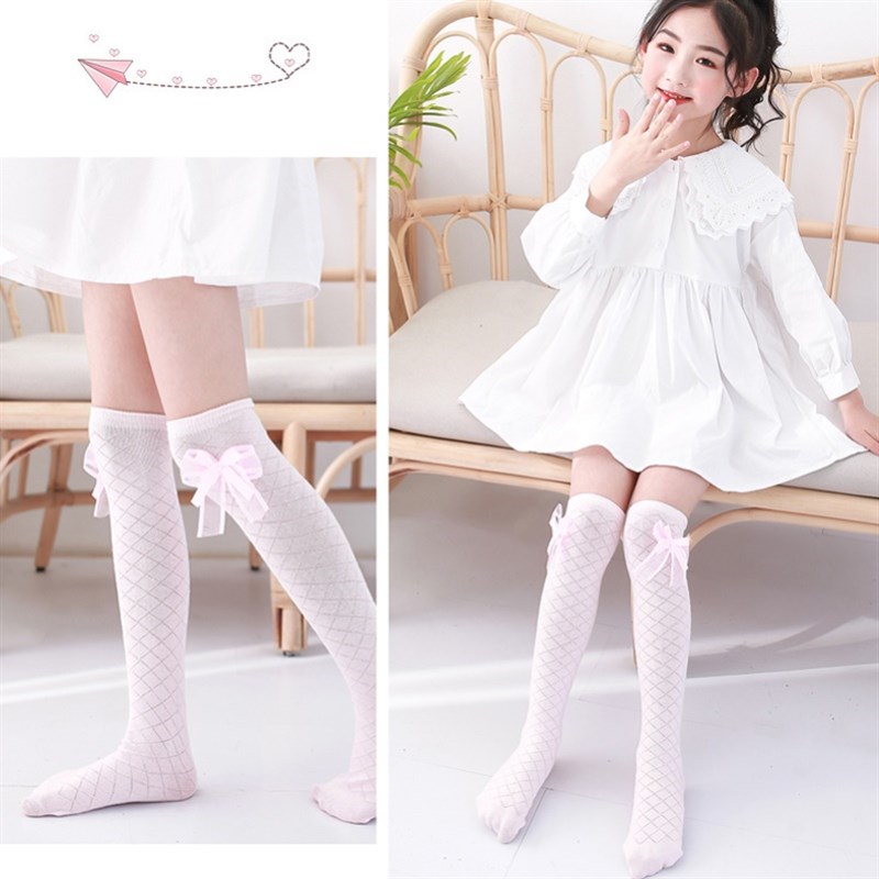 儿童丝袜短款春秋夏女童打底袜裤长筒儿童半截袜夏季薄款女孩袜子