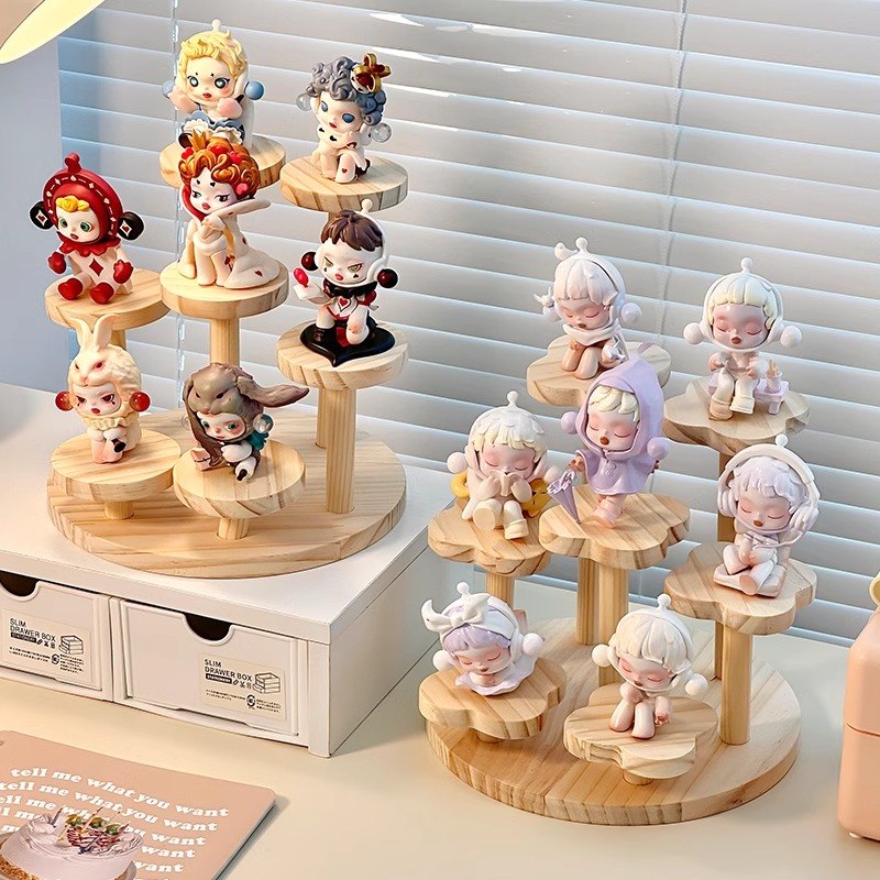 木质盲盒展示架收纳置物架