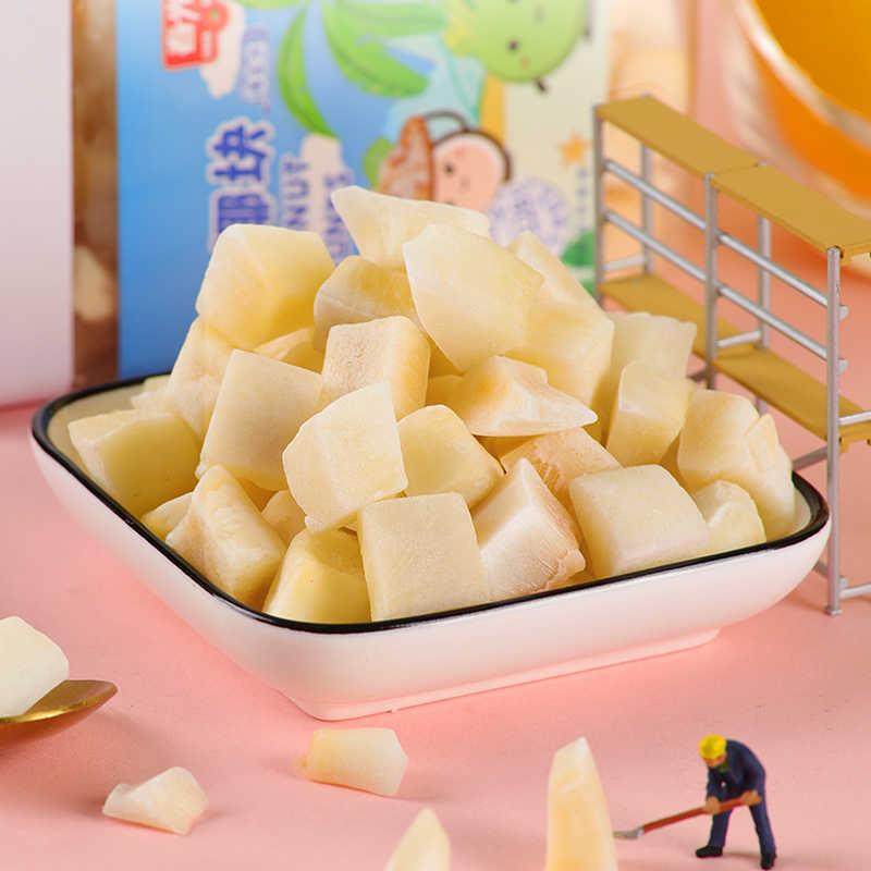 正宗食品海南新鲜椰子烤干椰肉脆块片128g罐装海盐味特产休闲