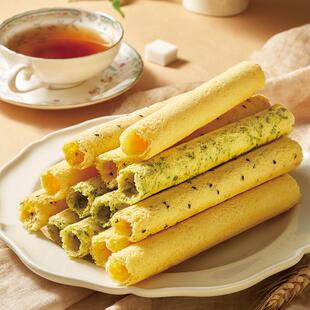 正宗元朗什锦蛋卷芝麻香葱原味鸡蛋卷酥饼干礼盒办公室解馋零食