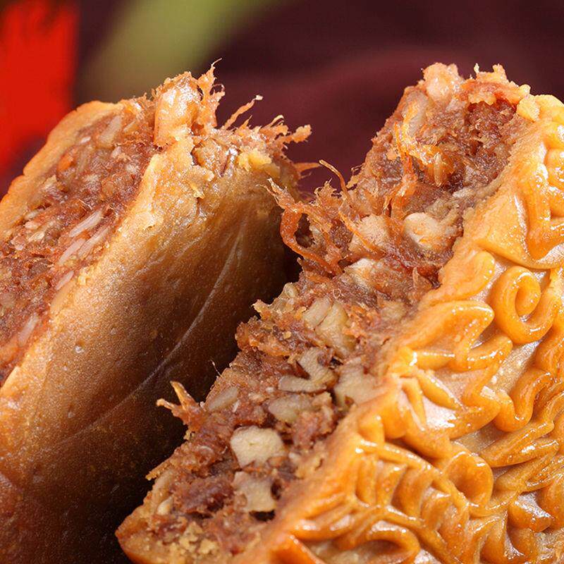 新日期广式五仁月饼中秋节传统纯手工金腿伍仁蛋黄莲蓉零食