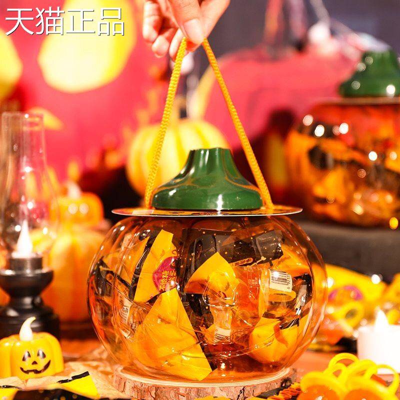 万圣节糖果创意造型南瓜头戒指糖 芒果味网红高颜值儿童零食