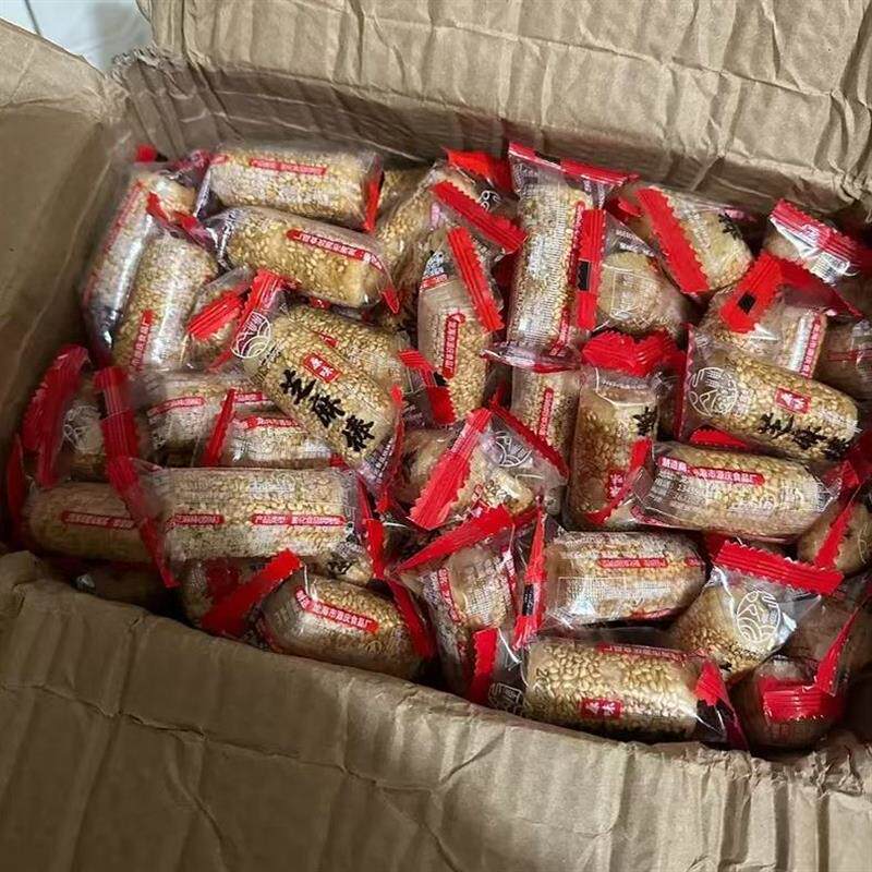 新日期芝麻米果棒白芝麻棒咸味酱麦芽糖蛋卷老式传统糕点心儿童休