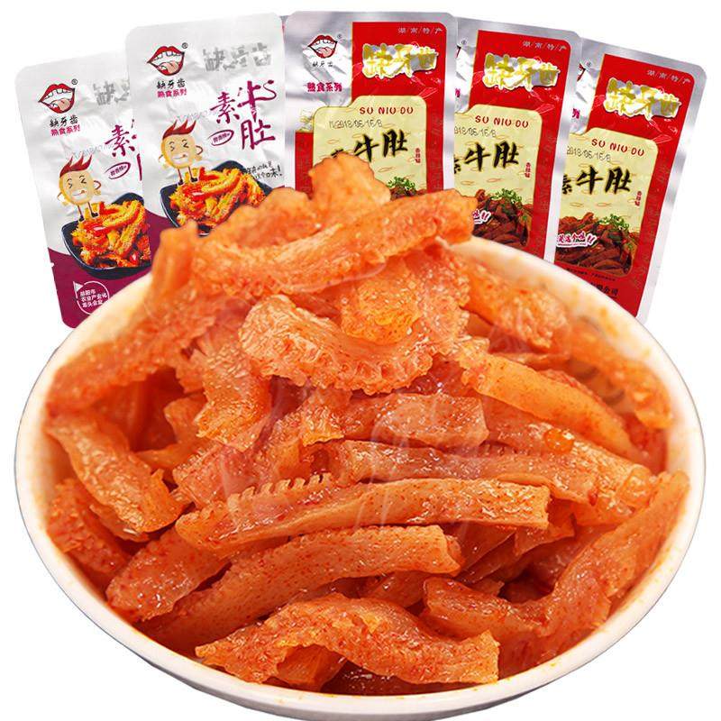 正宗香辣素毛肚魔芋丝16g*30包湖南特产超辣素牛肚麻辣休闲