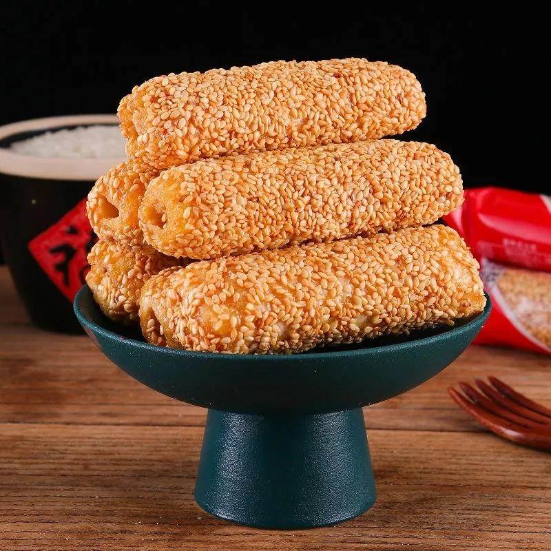 正宗芝麻棒花生酱夹心传统糕点蛋卷米果卷休闲老式零食小吃麻枣