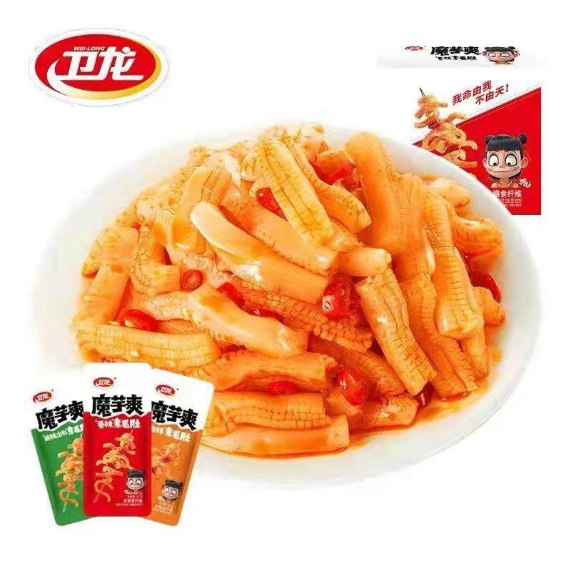 正宗魔芋爽散装500g素毛肚辣条称重超市同款香辣麻辣泡椒膳食纤维