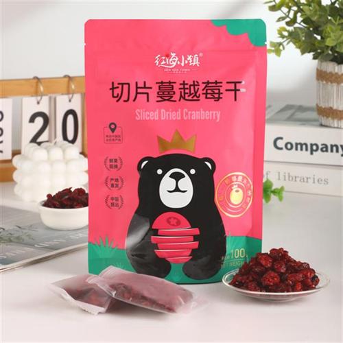 红海小镇切片蔓越莓干孕妇宝宝休闲零食烘焙可用营养健康袋装